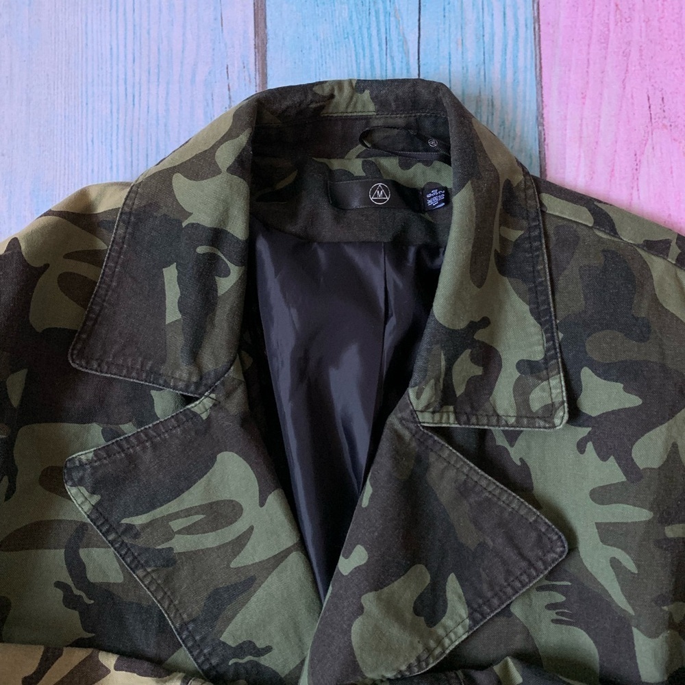Missguided camo long jacket - Picture 4 of 10